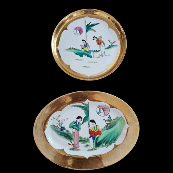 Vintage Gold Leaf China Set - Picture 4 of 11